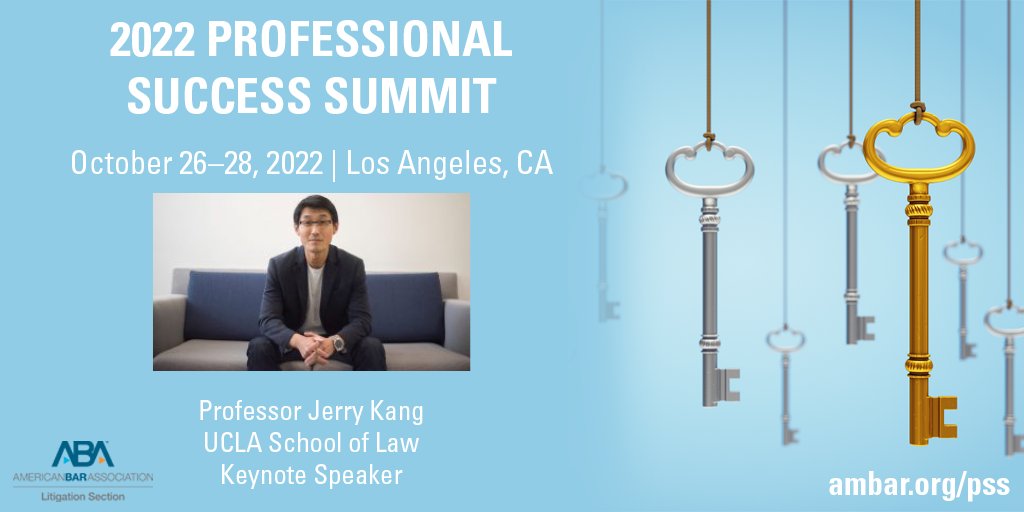 Honored to give the keynote at the ABA's #LitigationPSS conference on Oct. 27 in LA. Will give a heads up navigating legal institutions, including realities of #implicitbias.