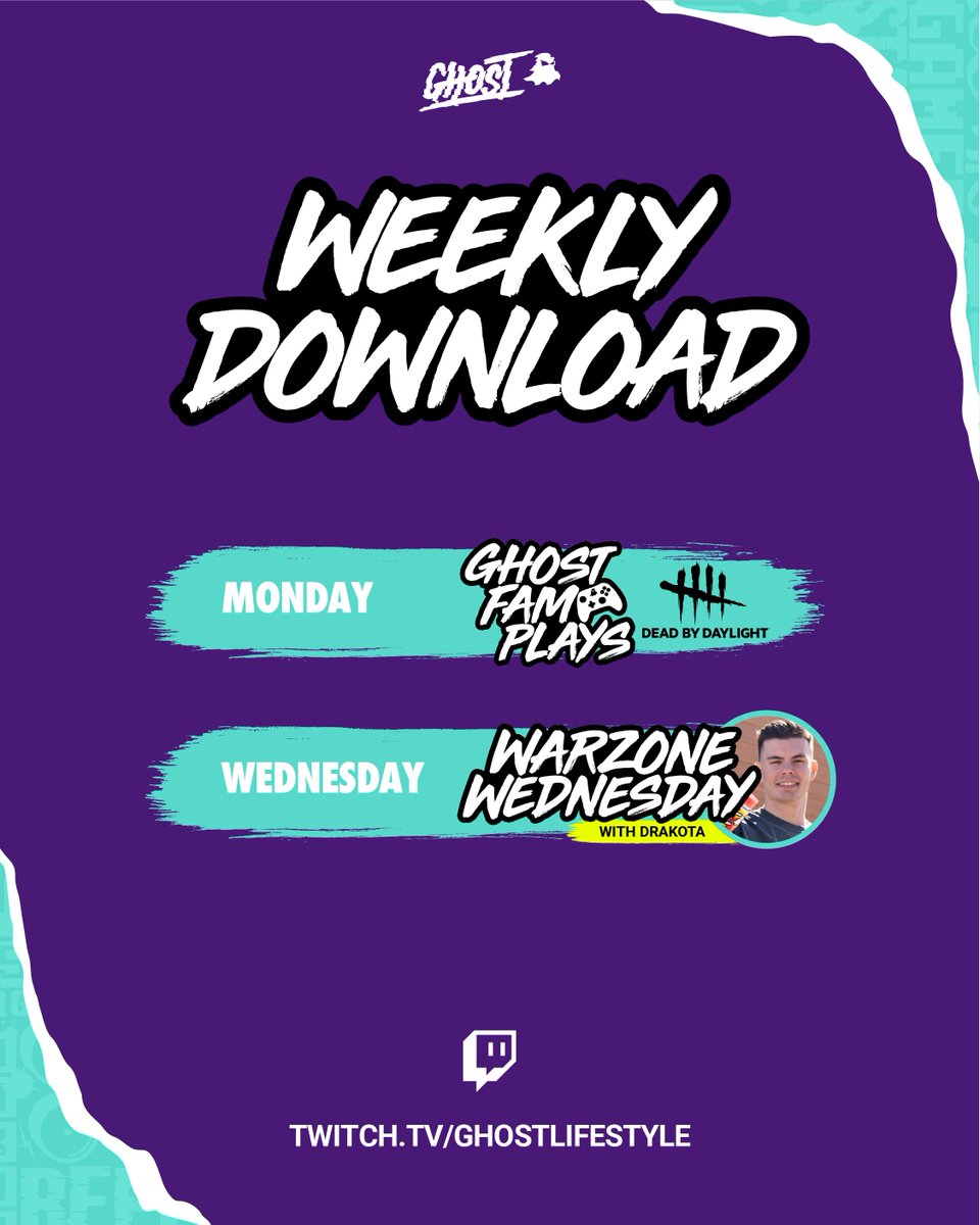 GhostGamer's tweet photo. Scare vibes with the fam and we introduce our newest GHOST® GAMER, @DrakotaTV on Warzone Wednesday!

📺 https://t.co/Nhl4CGZCRv https://t.co/XwRnFdQzQT