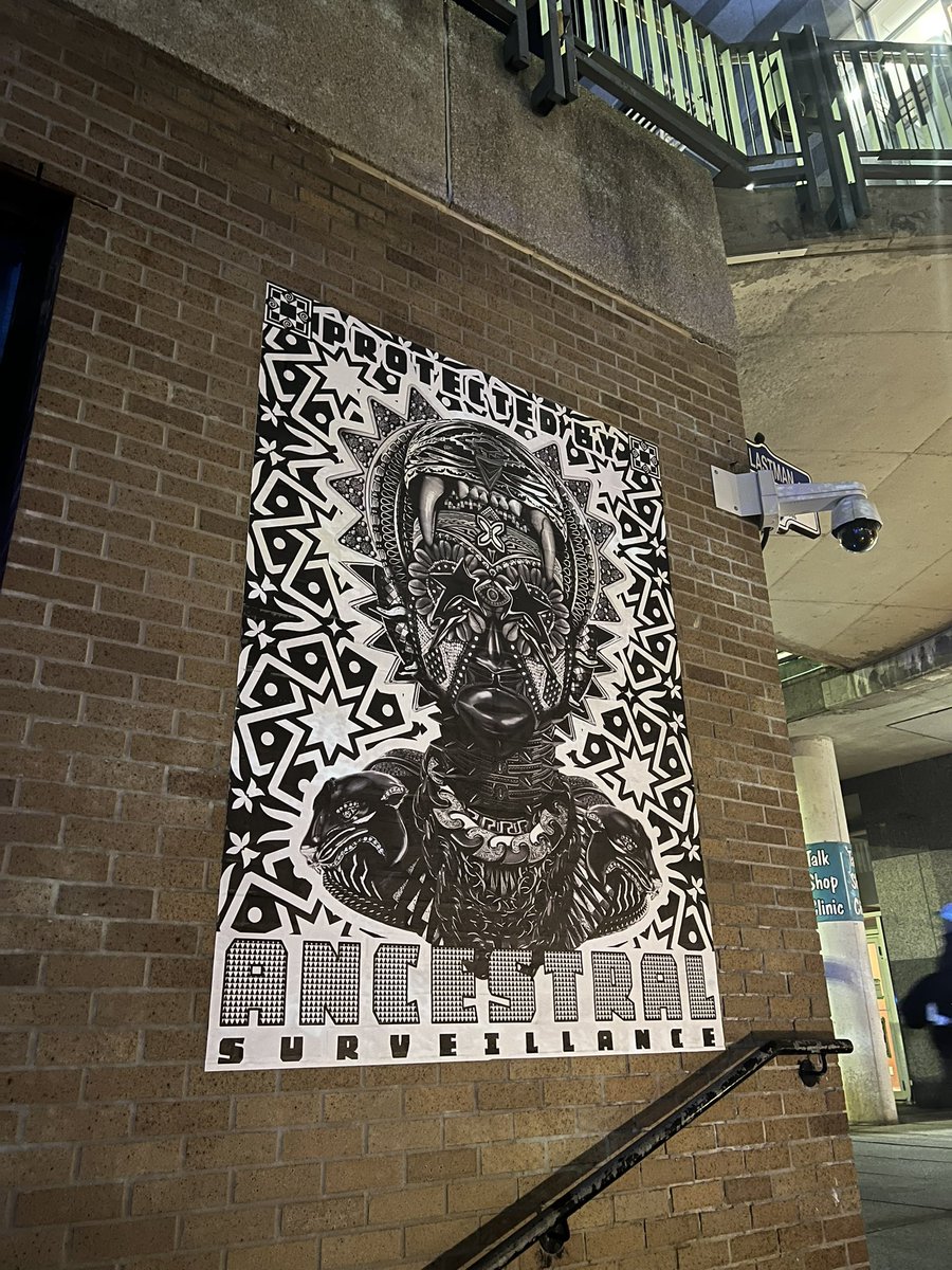 Highlights from “Those who watch over us” #nuitblanche2022 @YungYemi 🔥🔥🔥 #ancestors #streetart #afrofuturism