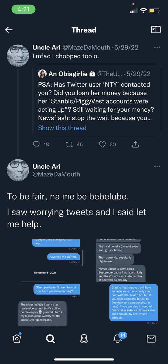 MazeDaMouth's tweet photo. Insult….Context https://t.co/amvvvvtO3A