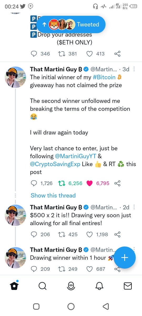 RobbonTeku's tweet photo. @MartiniGuyYT @CryptoSavingExp All done https://t.co/0vmWR66EpY