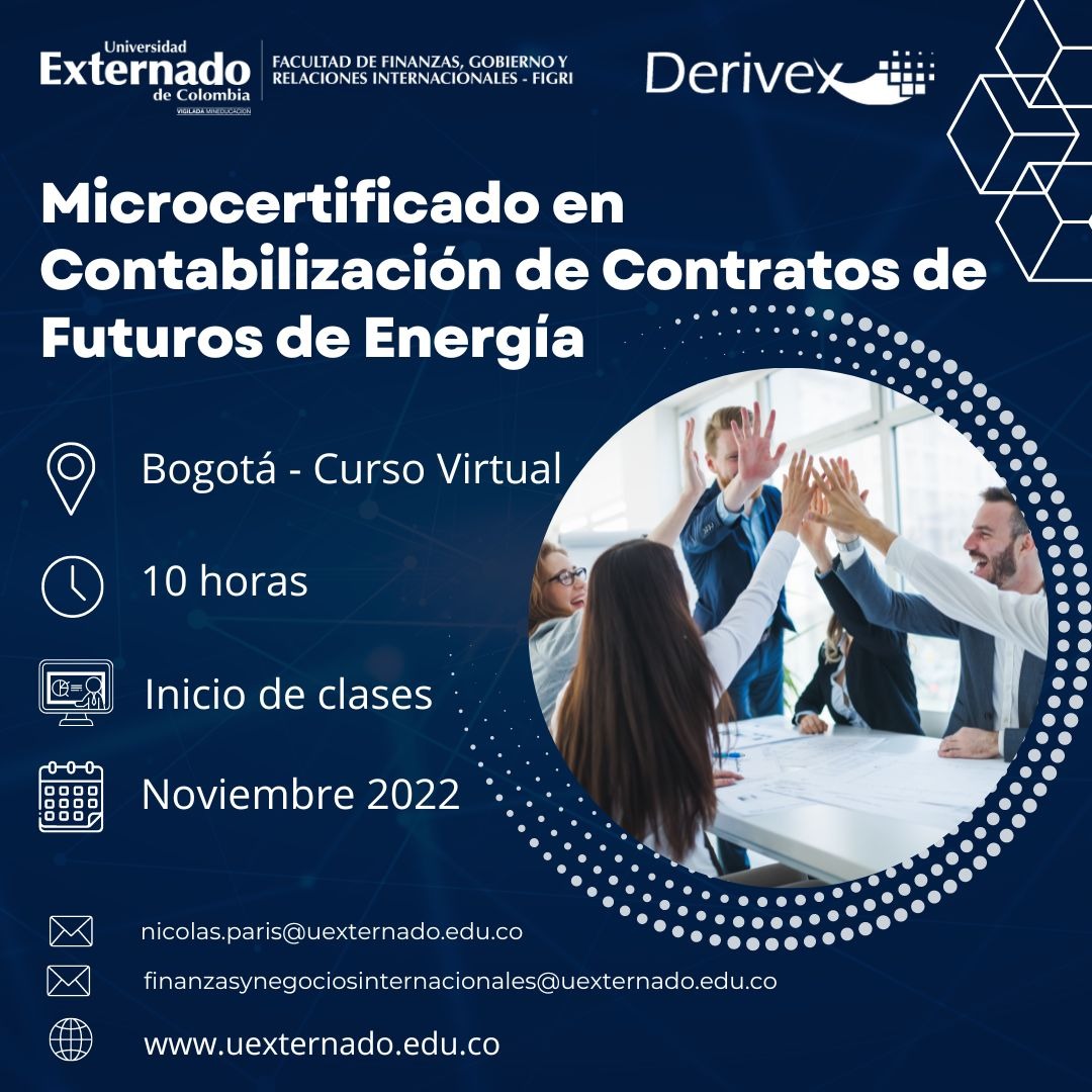 Las estrategias financieras de alto valor utilizando derivados de energía requieren un correcto entendimiento del manejo contable de estos instrumentos financieros.
Actualízate. forms.office.com/r/RtSCcPEUqF