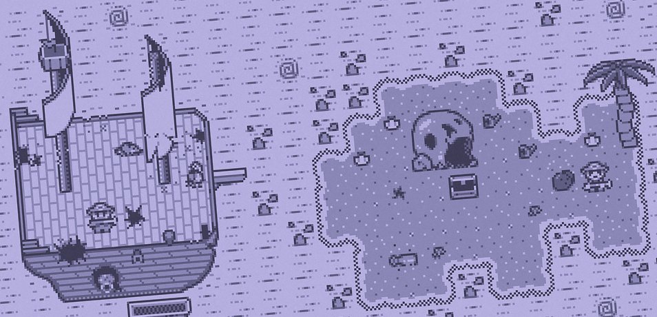 KenneyNL's tweet photo. Quick look at some of the great pirate themed GameBoy #gameassets that intern @slum_berry has been making! These will get a final art pass to make sure they fit my existing sets perfectly but I'm sure you can already imagine the many adventures that'll be made using this set! 🏴‍☠️ https://t.co/k2Wdq30lBp