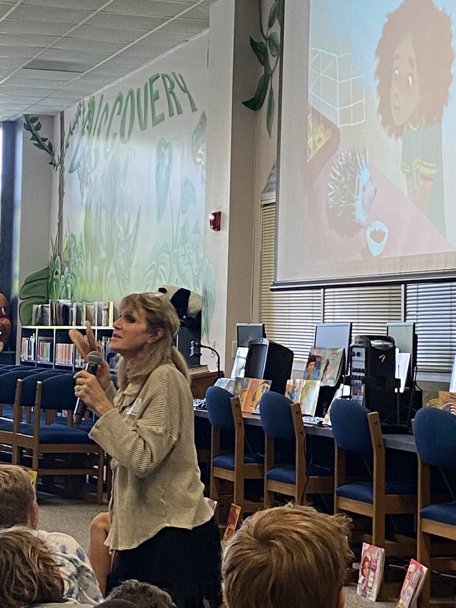 YeatesHeather's tweet photo. We had such a great time listening to Author Julia Cook read some of her awesome books to us! #juliacook #robrangers #4thgrade https://t.co/wrP0McFS2C