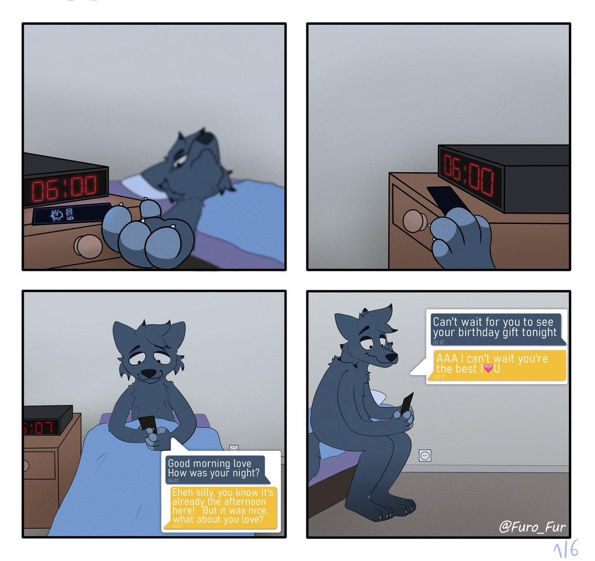 Furo_Fur's tweet image. Long distance relationship 💙🧡
(The 6 pages together as a thread)