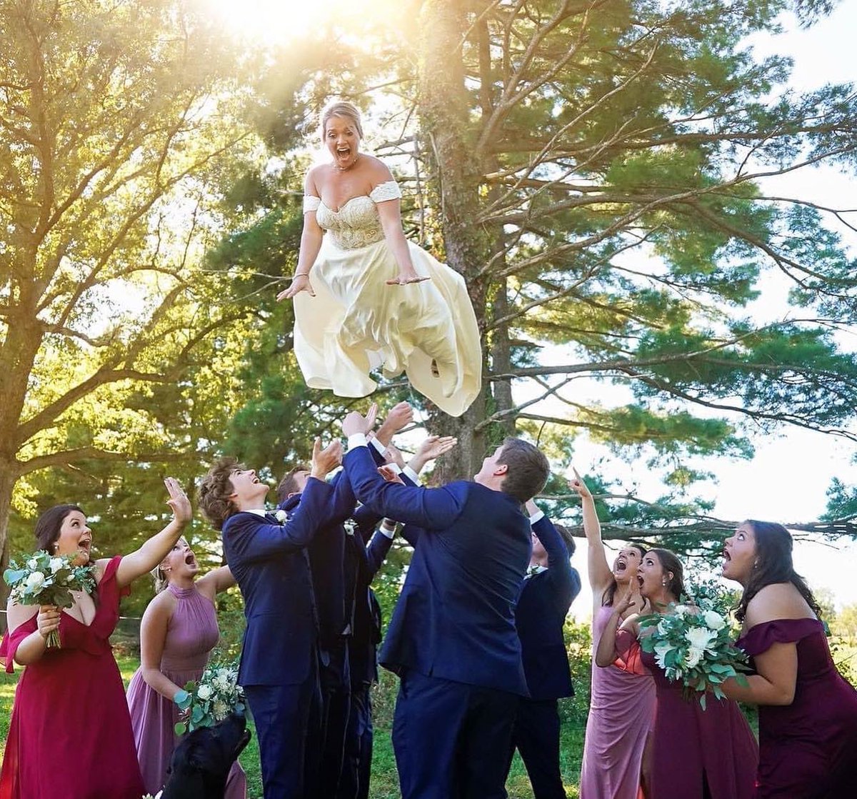breannboswell_'s tweet photo. When the groom and 4 groomsman are @CGTrojansAD football alumni, you get the wedding photo of the century… https://t.co/aK2wf3OEBU