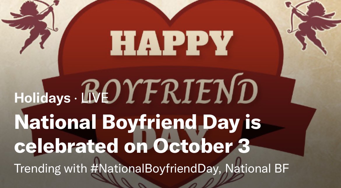 🎪 Kota 🎈🎂 TODAY! on Twitter "National bf day damn who’s lookin to
