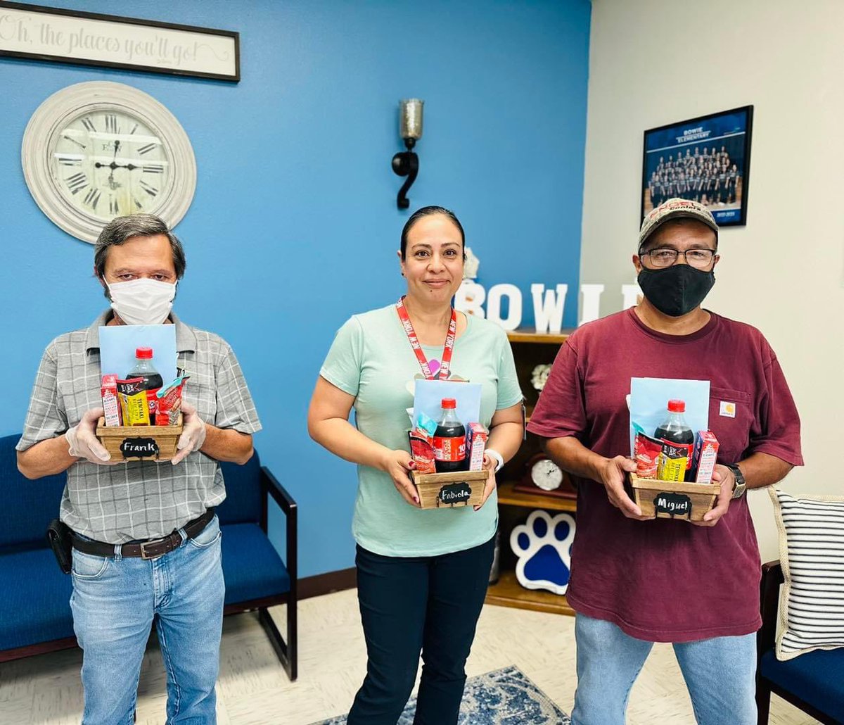 We want to share our deepest appreciation to the ones who make our school shine! 🪩✨

To Mr. Mallen, Mr. Peña, and Ms. Rojas: 
you are all lifesavers and an important part of our school community! Thank you for making our school a great place to learn!