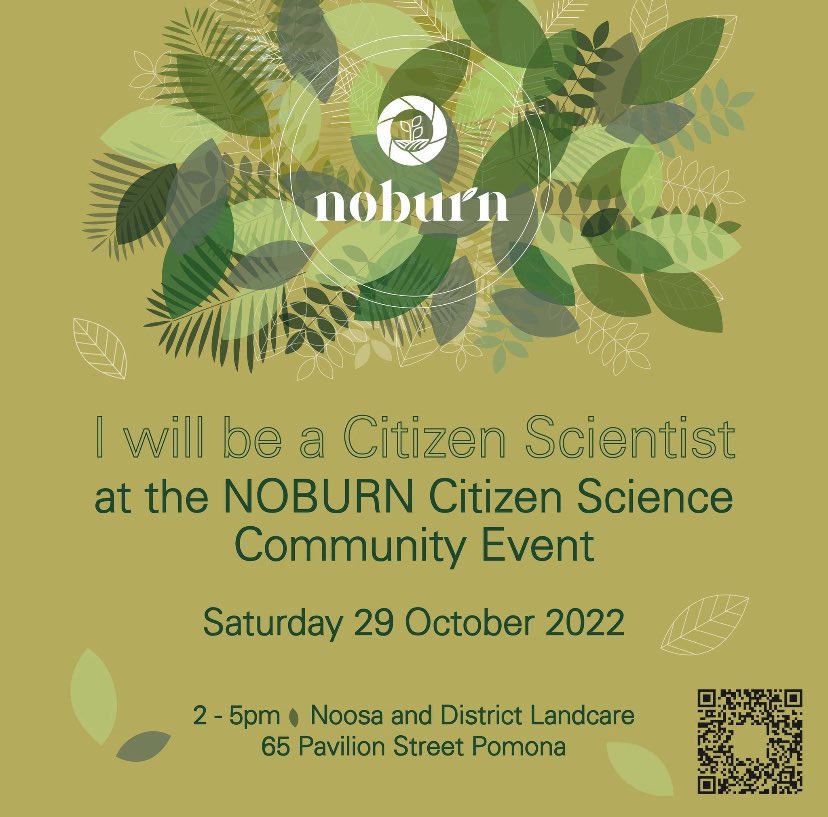 sarahjcasey's tweet photo. I’m looking forward to learning more about NOBURN and participating in the Citizen Science Community Event in a few weeks on the #SunshineCoast

#CitizenScience #Noosa #UniSC 

You, too, are invited. Please register here: https://t.co/UWeiqbPLHx https://t.co/Jcq4cZGoXo