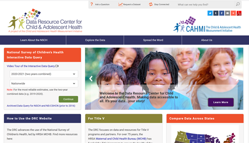 childhealthdata's tweet photo. NEW 2020-2021 National Survey of Children’s Health national outcomes/performance findings are now LIVE on our Interactive Data Query!
Follow this link➡️https://t.co/tD8HQEtqX9 for point-and-click access to national and state-level data
@CBWeThrive @HRSAgov #childhealthday #NSCH https://t.co/IDaafoGvkG