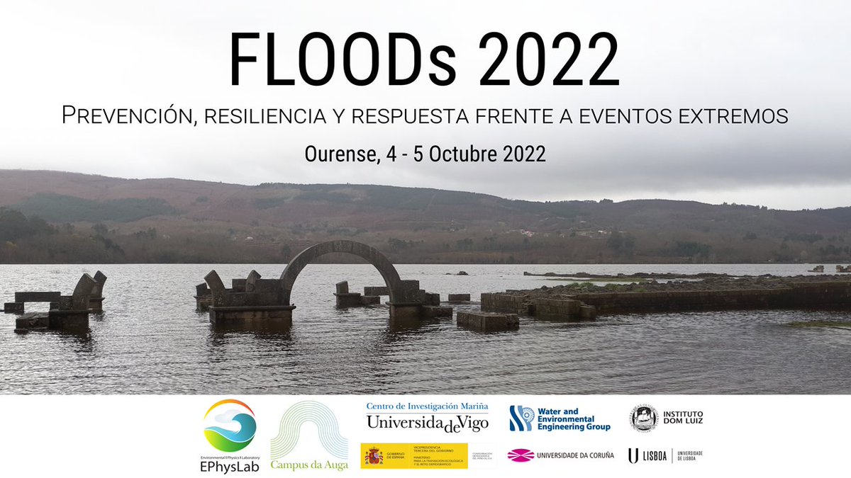 EPHYSLAB_Uvigo's tweet photo. 📌Hoy comenzamos FLOODs 2022! @EPHYSLAB_Uvigo,@CH_MS,@IdlLuiz y @UDC_gal reúnen en @OurenseUVigo a científicos y responsables en la toma de decisiones para elaborar herramientas y protocolos de actuación frente a eventos extremos #Ourense #CambioClimatico https://t.co/mg0mnBWMrf https://t.co/vCoQ1zLiaB