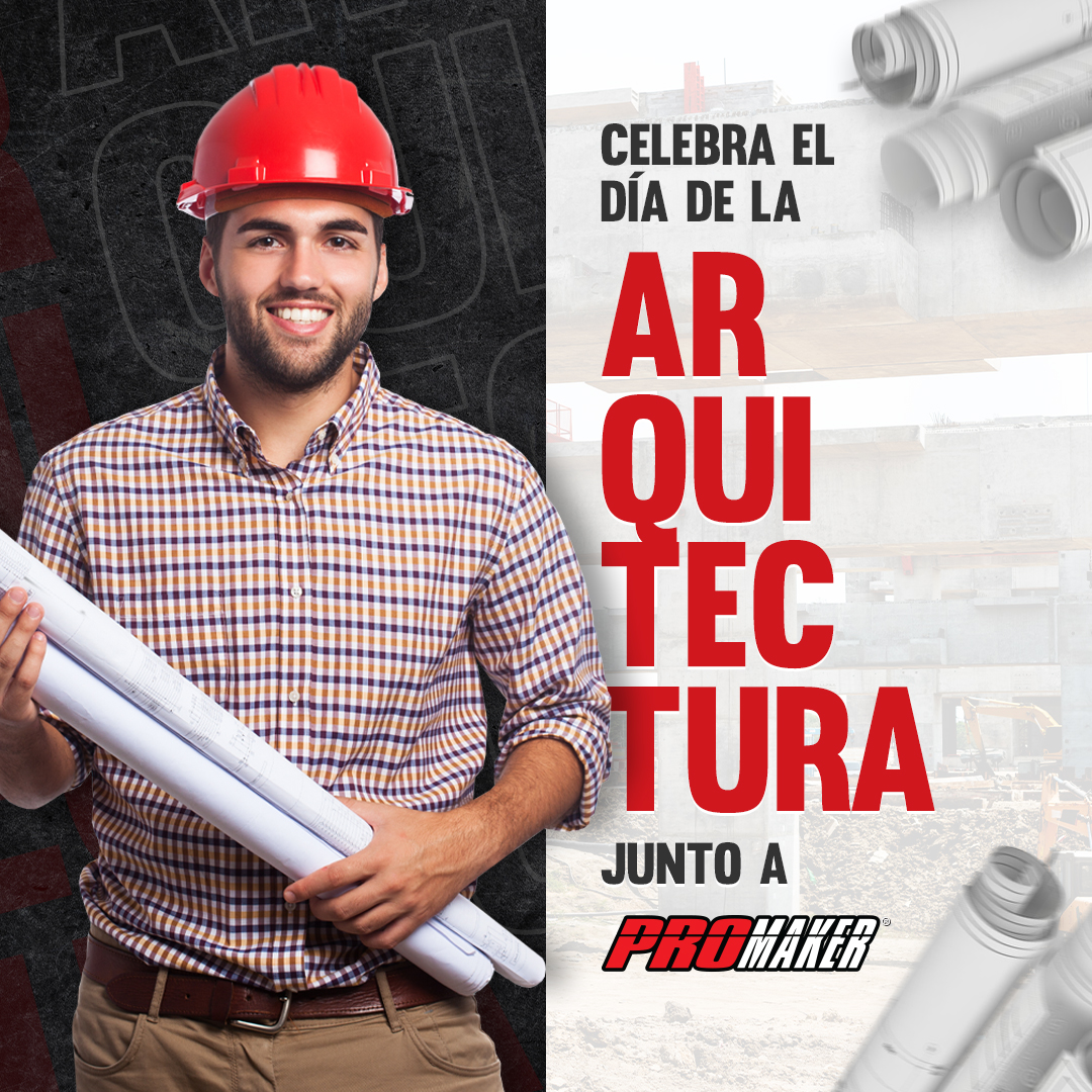 promakertools's tweet photo. Hoy celebramos el #DíaMundialdelaArquitectura recordándote que, al usar nuestras #herramientas, no hay proyecto que sea imposible, gracias al poder y calidad de #PROMAKER. 🛠 https://t.co/VeVVKRYux4