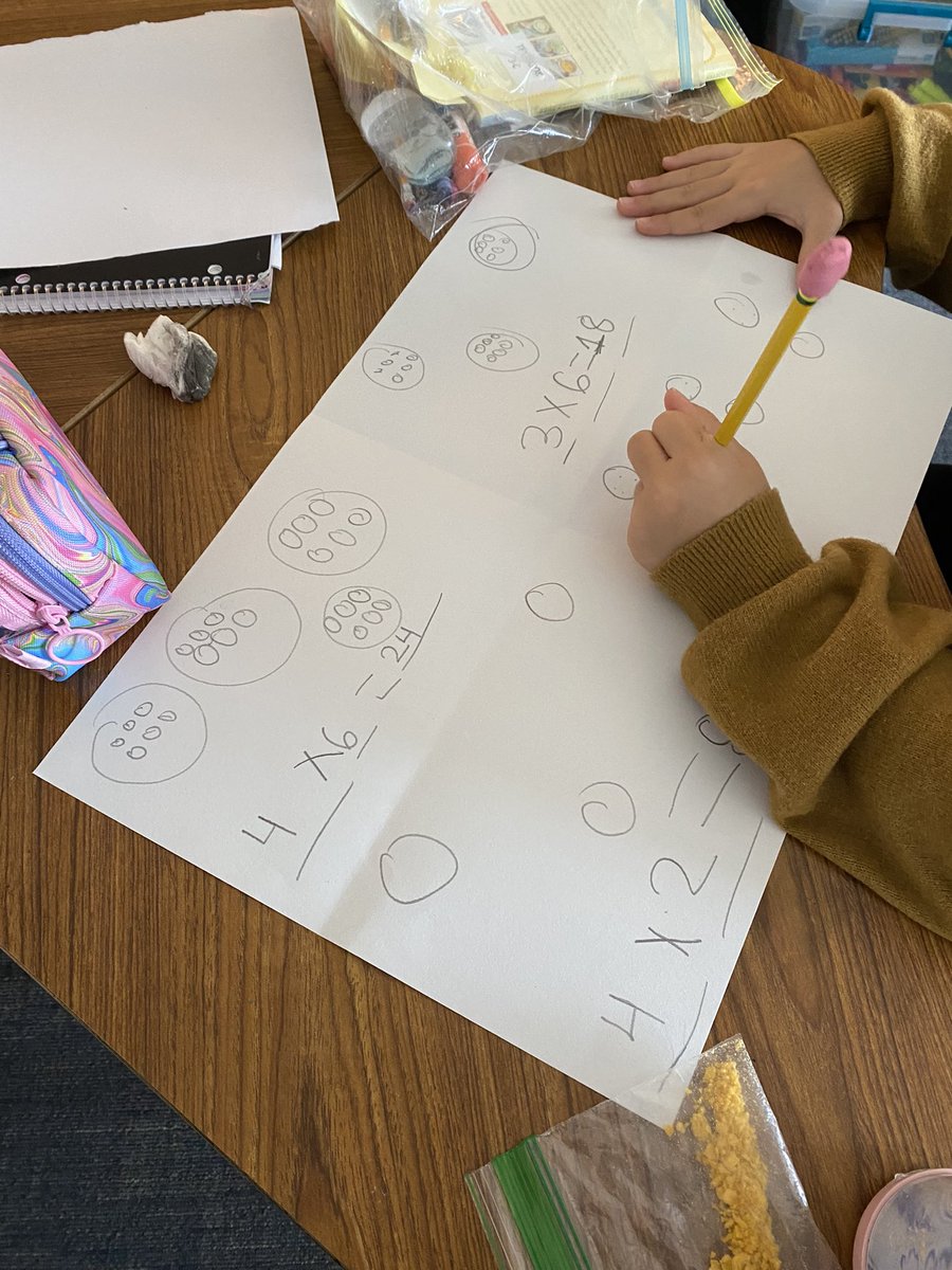 KatieTaylorBES's tweet photo. Circles and stars to start multiplication - we already love multiplying :) #bengalpride https://t.co/bBRqpwos93