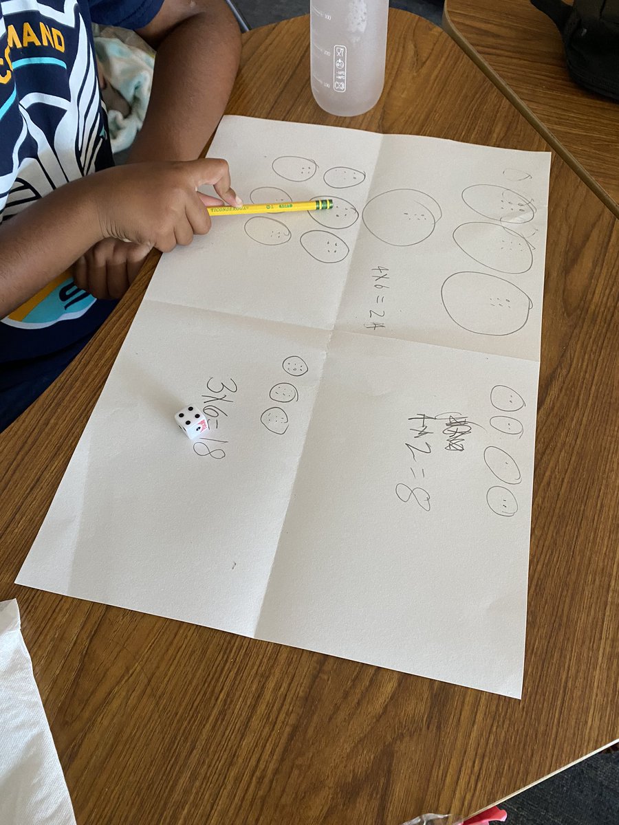 KatieTaylorBES's tweet photo. Circles and stars to start multiplication - we already love multiplying :) #bengalpride https://t.co/bBRqpwos93