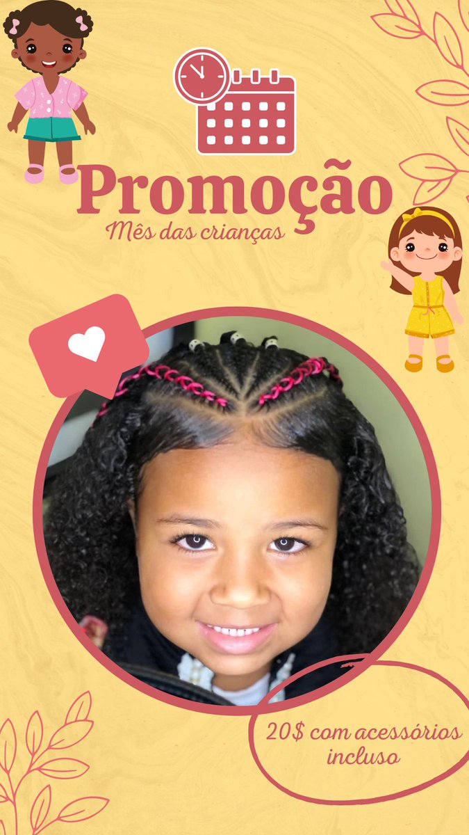 iniciamos o mês de outubro e junto vem o mês das nossas crianças, e nada melhor do que uma promoção, não é? 
aproveita que vai até o fim do mês🗣️ 
por apenas  R$20,00 com todos acessórios inclusos. 

<a href="/studiiosamara/">Studio Samara</a>
(21) 98317‑0239