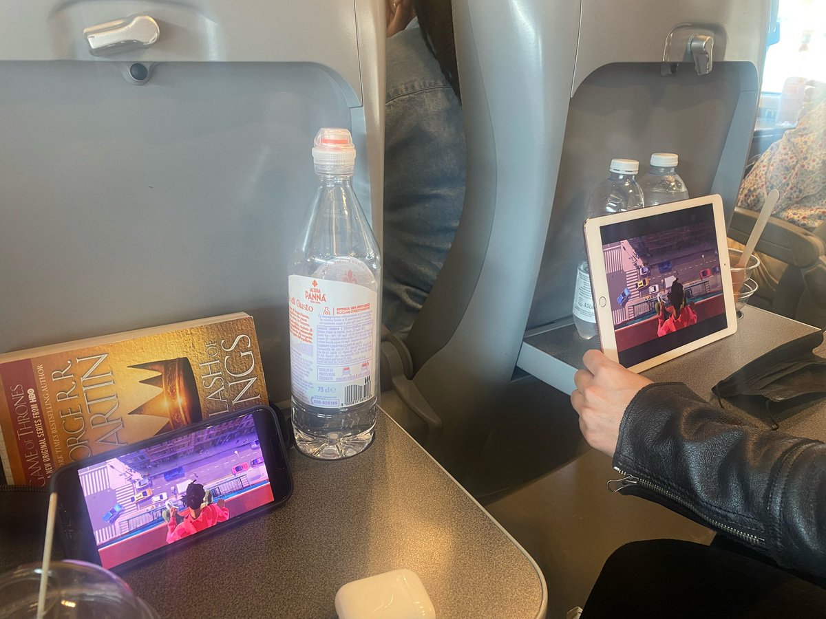 StreakingRican's tweet photo. Traveling in Italy, couldn’t stop us from watching Entergalactic! @KiDCuDi https://t.co/7wGBttVWBK