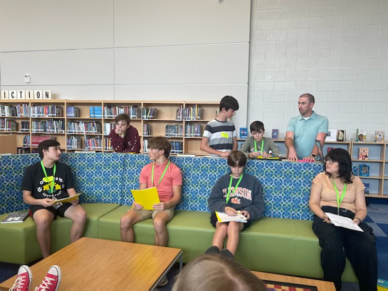 So thankful for <a href="/CoachDrJVicari/">Jessica Vicari</a>, <a href="/cherritage/">ゆりなんばん</a>, and <a href="/IveyFHomer/">Ivey Homer</a> helping out with our first Socratic Seminar today. Made my heart happy listening to the great conversation and seeing students go out of their comfort zone and excel. <a href="/ELeducation/">EL Education</a> #summerofmariposas