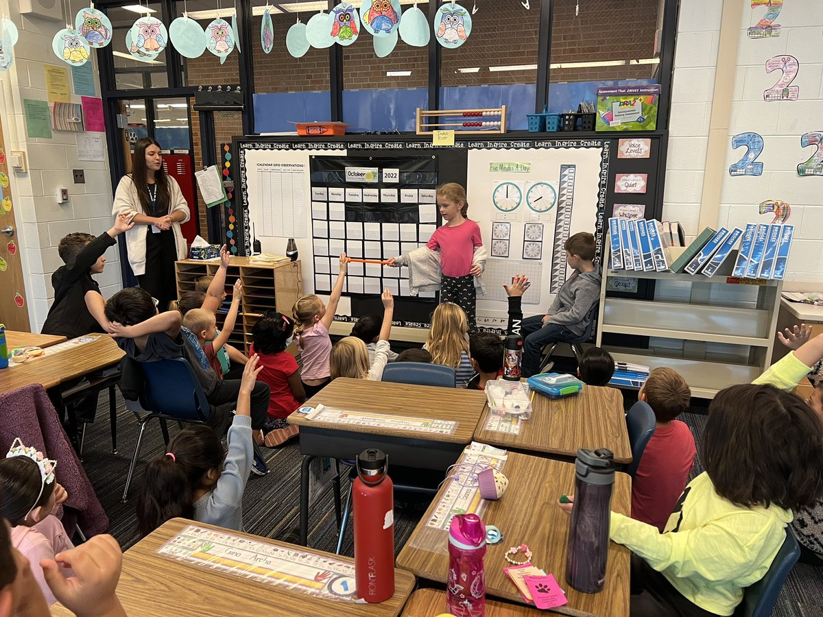 Kicking off October Number Corner with students leading instruction! Love watching them take ownership of their learning! <a href="/MLCmath/">The Math Learning Center</a> <a href="/D10Benson/">Benson Primary School</a>