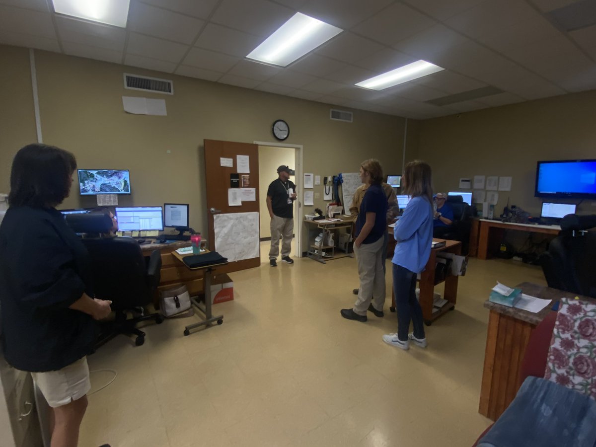 MonroeCoALC's tweet photo. Law & Public Safety students getting a glimpse inside of the Monroe Co. 911 Dispatch Office today. Students learned that response time is crucial in emergency management. #mcalc https://t.co/uB75EZSzyK