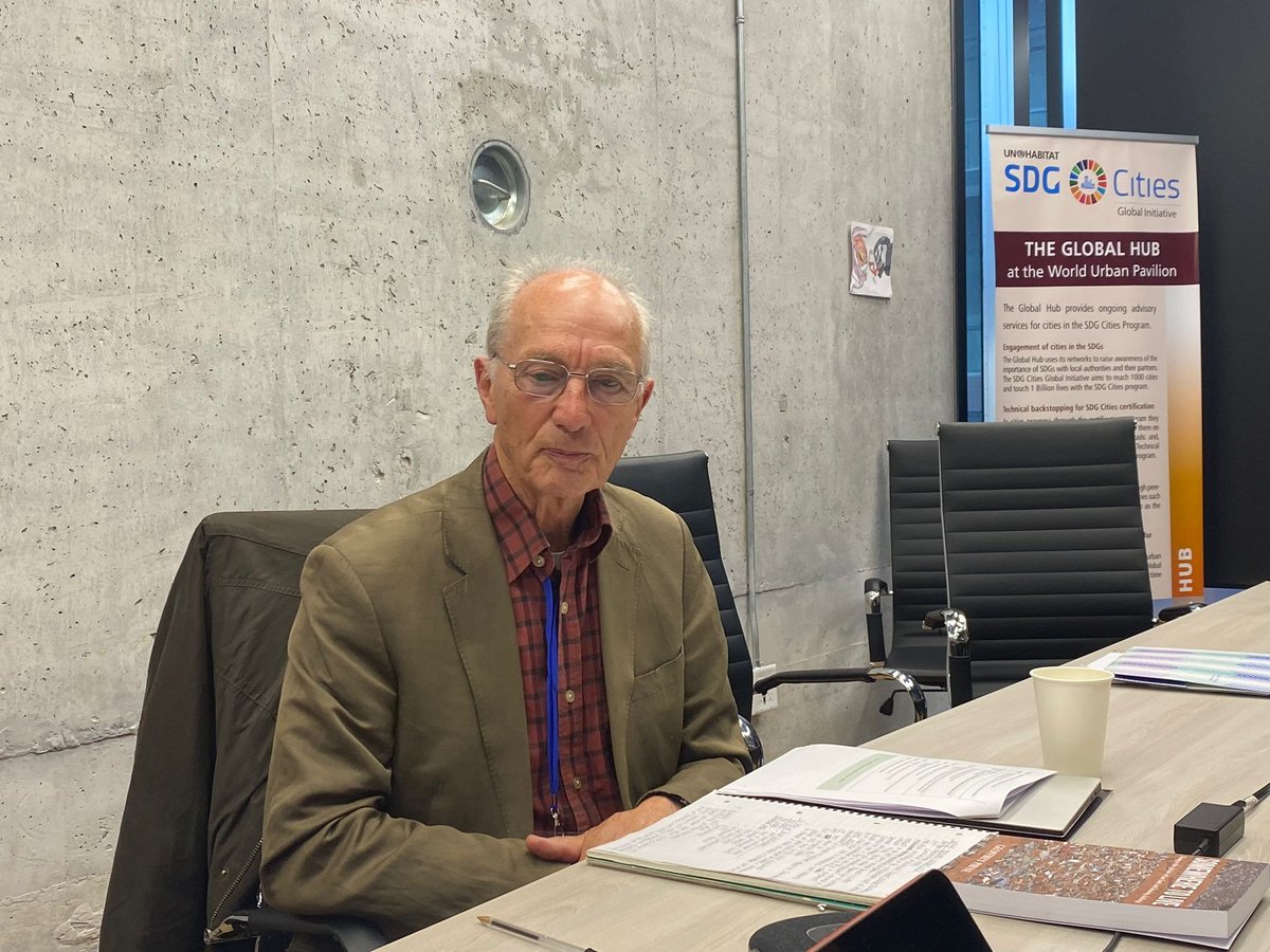 EconomyUrban's tweet photo. Geoffrey Payne, Urban Planner, Geoffrey Payne &amp; Associates - "4C challenges: Covid, conflict, capital, climate...home ownership beyond certain level should not be encouraged..." #UEF4 #housing https://t.co/zYAbecUek9