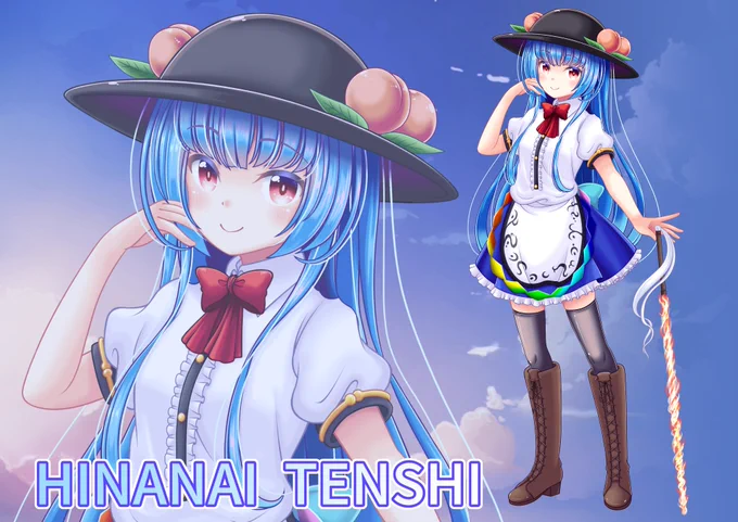 今日の主役の天子ちゃん#10月4日は天子の日 #比那名居天子 #東方project 