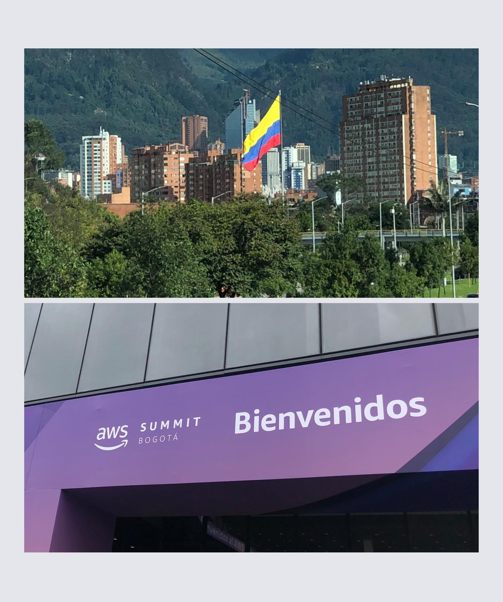 Todo listo para el AWS Summit en Bogotá tierra de encanto!