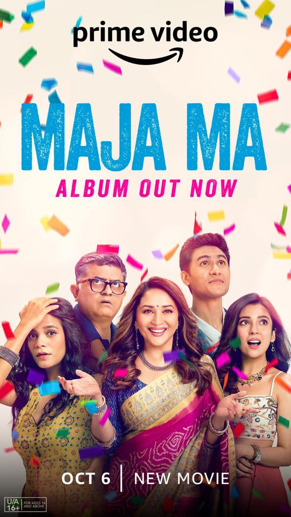 Aniruddh Anantha (@ananthaaniruddh) on Twitter photo You’ve all the rights to feel Maja Ma today Maja Ma album is all yours to listen 🥰
Full album out now: youtu.be/iljZNDn5Nyw
Watch #MajaMaOnPrime, only on <a href="/PrimeVideoIN/">prime video IN</a>, Oct. 6
<a href="/MadhuriDixit/">Madhuri Dixit Nene</a> <a href="/raogajraj/">Gajraj Rao</a> <a href="/ritwikbhowmikk/">Ritwik Bhowmik</a> <a href="/BarkhaSingh0308/">Barkha Singh</a> #SrishtiSrivastava #RajitKapur You’ve all the rights to feel Maja Ma today Maja Ma album is all yours to listen 🥰
Full album out now: youtu.be/iljZNDn5Nyw
Watch #MajaMaOnPrime, only on <a href="/PrimeVideoIN/">prime video IN</a>, Oct. 6
<a href="/MadhuriDixit/">Madhuri Dixit Nene</a> <a href="/raogajraj/">Gajraj Rao</a> <a href="/ritwikbhowmikk/">Ritwik Bhowmik</a> <a href="/BarkhaSingh0308/">Barkha Singh</a> #SrishtiSrivastava #RajitKapur