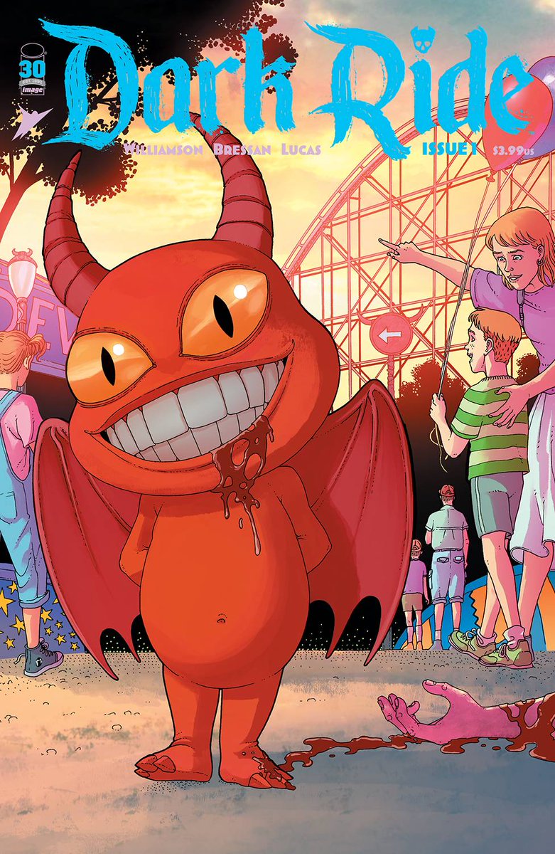 Just read the first issue of Dark Ride from <a href="/Williamson_Josh/">Joshua Williamson</a> <a href="/AndreiBressan/">Andrei Bressan</a> <a href="/fxstudiocolor/">Adriano Lucas</a> A great horror comic set IN a horror theme park. If you love Universal's Horror Nights, this is for you. And watch for some familiar cameos. On sale Wednesday. B cover by <a href="/martinmorazzo/">Martin Morazzo</a>