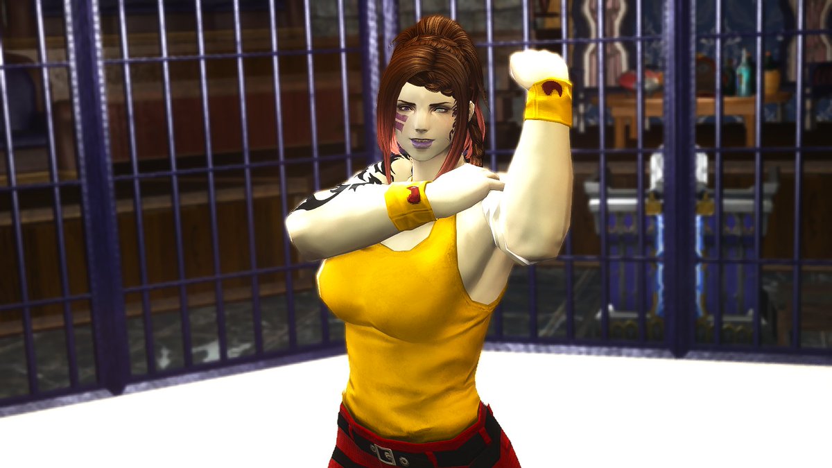 hartgeim's tweet photo. So I got inspired by a Certain Real Eorzean the @roegamaniac and put this together for my next fight. All I can say is Whatcha gonna do when Roegamania runs wild over you!
#FFXIV #GPOSER  #gpose #Roegadyn #femroe #ChaosRpc #EGF https://t.co/nrL7vVwECN