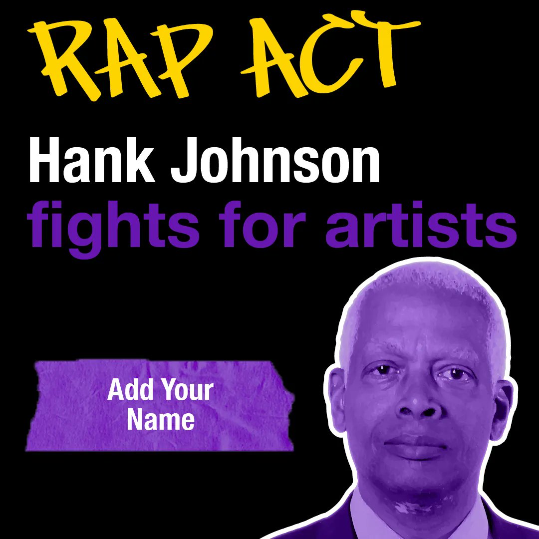 HankJohnsonGA's tweet photo. https://t.co/AY7ZeCsuYg Sign up, follow & RT! #RAPAct #ArtisticFreedom https://t.co/42URbe99hY