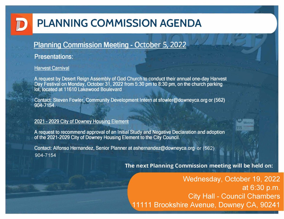City Of Downey Government On Twitter The Next Planning Commission City Of Downey Government On Twitter The Next Planning Commission