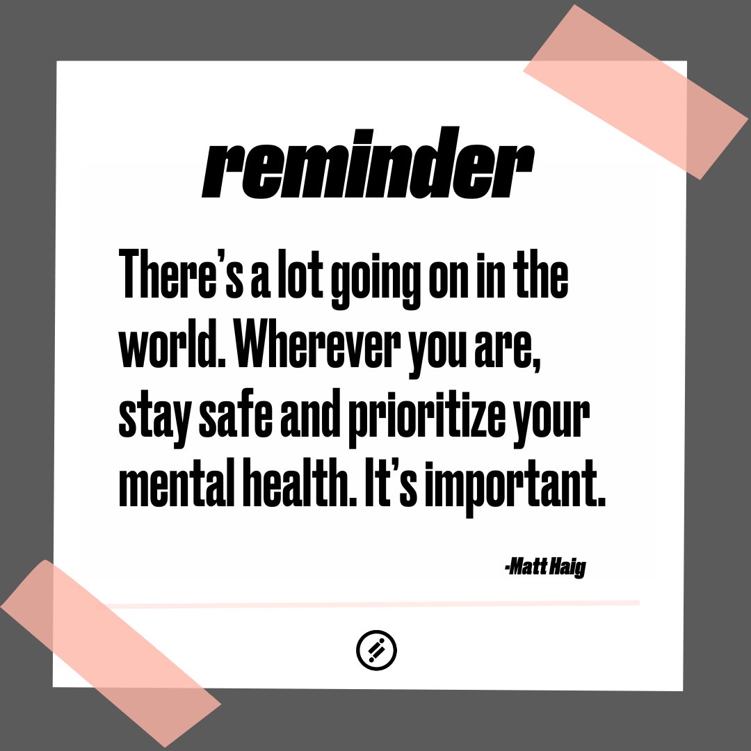 There’s a LOT of pretty heavy stuff going on in the world, so wherever you are, please stay safe and prioritize your mental health. It’s important. We’re here for you. ❤️