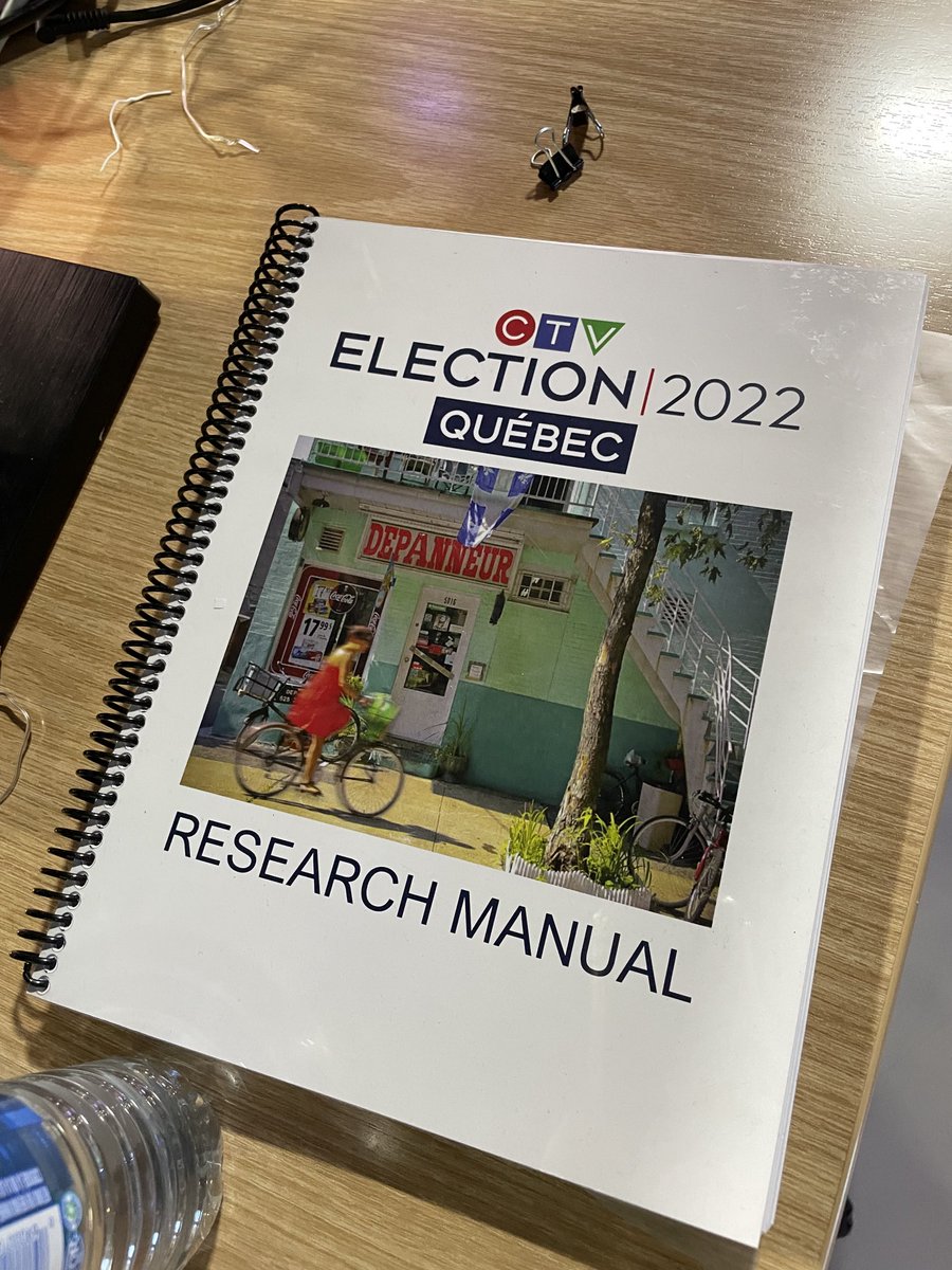 CarolineVanVCTV's tweet photo. Last minute cramming now feverishly underway. #qc2022 #2hoursleft #whosnumber2? @CTVMontreal https://t.co/dTwXEuyXH8