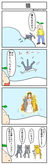 猫
#4コマ #4コマ漫画 