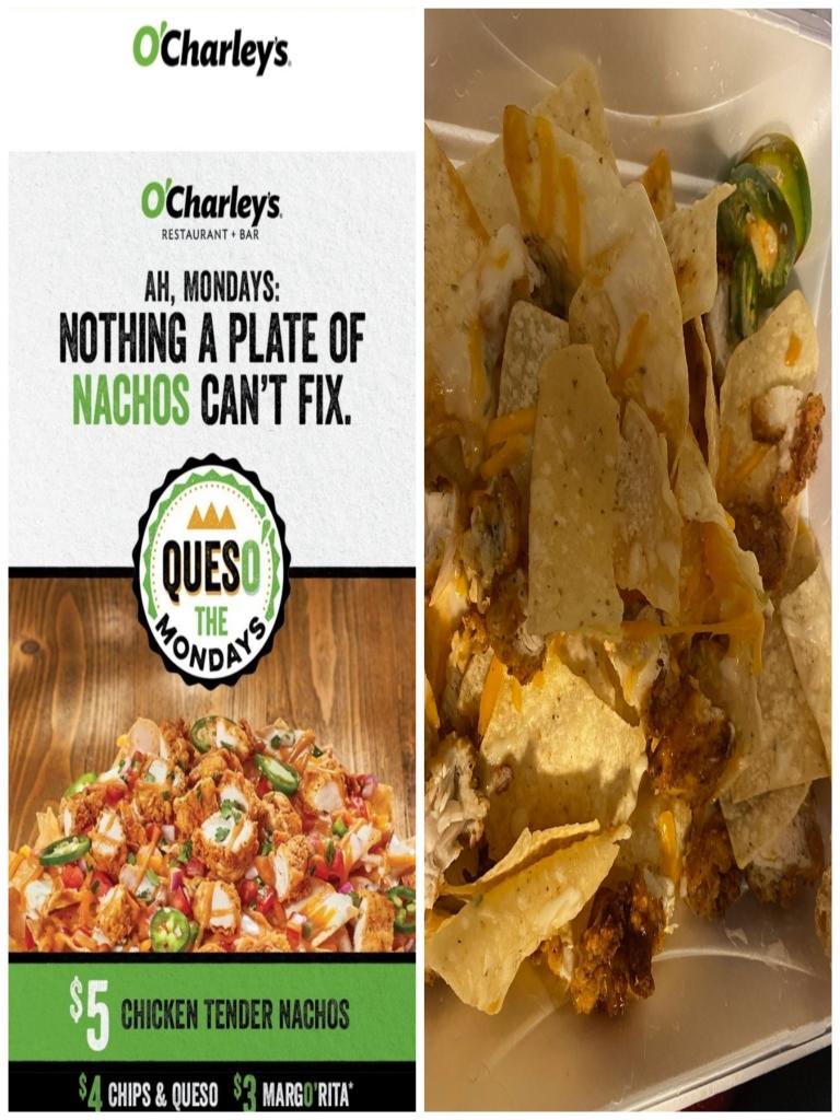 frontrowvol's tweet photo. @OCharleys one picture used a filter and one did not..#stillhungry #wouldtherealnachospleasestandup https://t.co/vKNAk12CL2