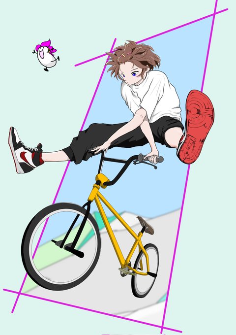 「自転車 茶髪」のTwitter画像/イラスト(新着)｜3ページ目