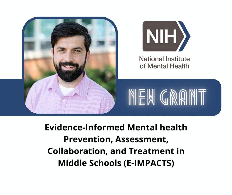 #CONGRATS to our Dr. Mike Lyons &amp; team on receiving a new <a href="/NIH/">NIH</a> #grant! This $2.9M award will #support expanding #virtual #ProfessionalDevelopment for #school #MentalHealth providers to more states. Read more about this new #research -> education.virginia.edu/news/new-29m-g…
