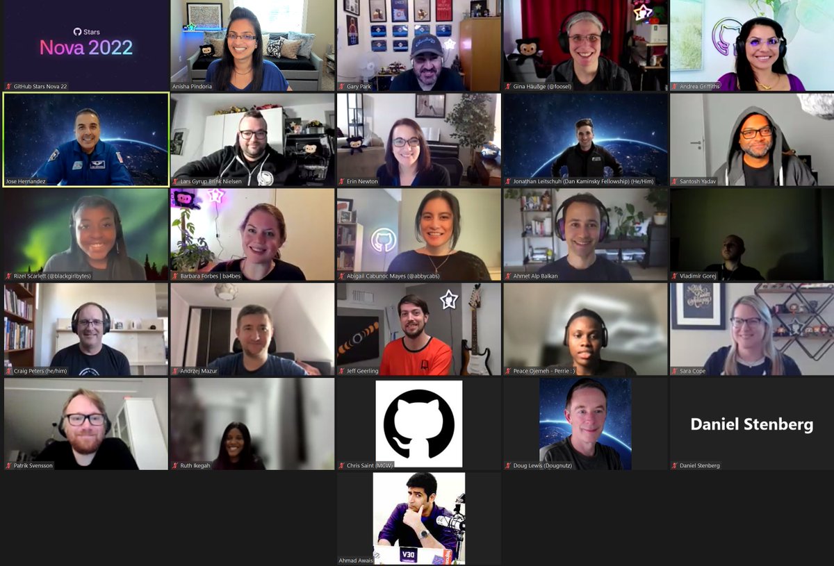 Thanks to <a href="/Astro_Jose/">Jose Hernandez</a> for joining the GitHub Stars Nova 2022 event today. Inspiring to hear Jose talk about dreaming big, reaching for your own stars to achieve your goals and reaching your full potential ⭐