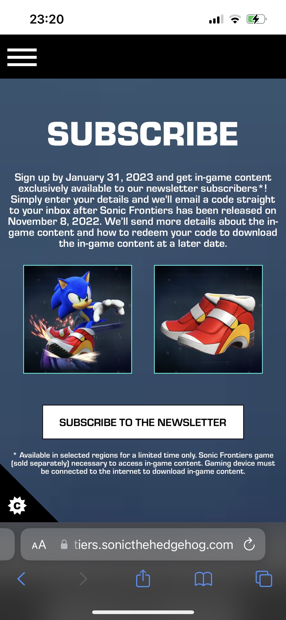 Sonic Frontiers Will Have Free Soap Shoes DLC For Newsletter Subscribers -  Noisy Pixel