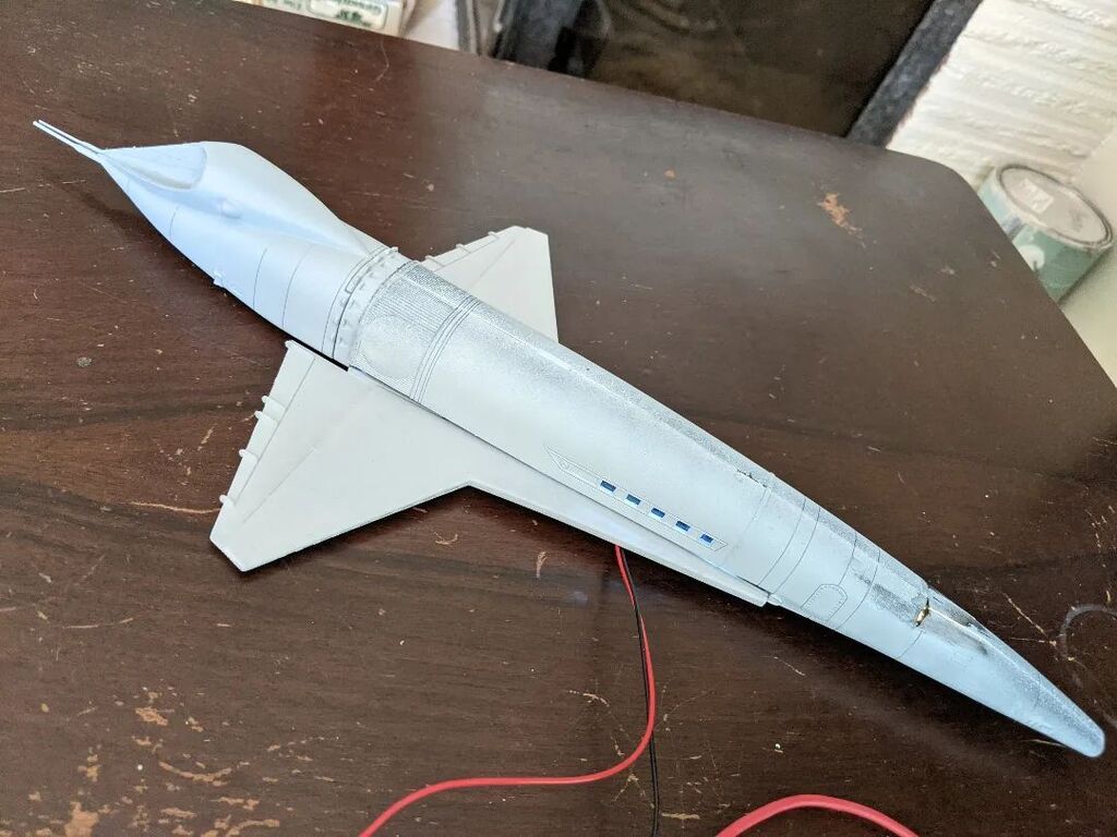 elgintime's tweet image. Test fitting the wing, lights still work

#mobiusModels #2001aspaceodyssey #spaceclipper #panam #stanleykubrick #scalemodels #plasticmodel #modelkit #scifi #panamerican instagr.am/p/CjREmsxBKGN/