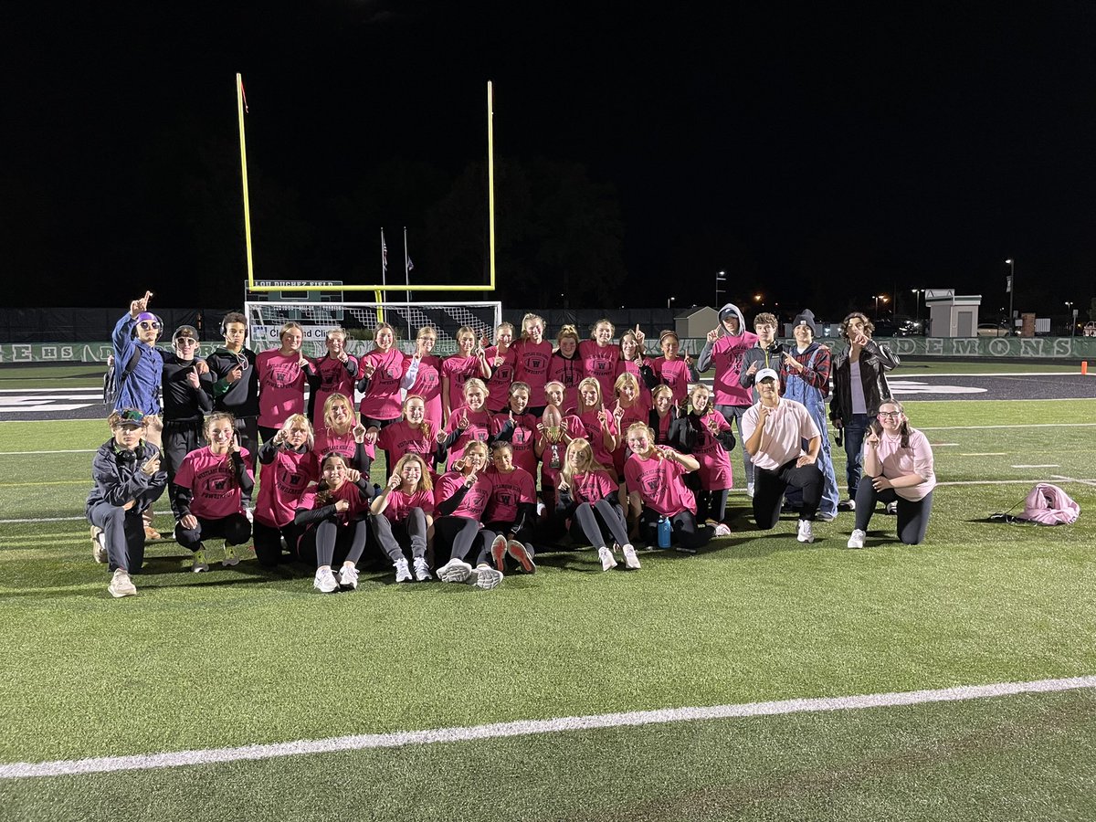 Incredible night at the Powderpuff game! Both teams played hard and showed true Demon Spirit. Congratulations to the Juniors on their hard fought win. Thank you <a href="/WHSDemonsFB/">Westlake Demons Football</a> for officiating tonight’s game and <a href="/Pride_of_WLake/">Westlake Band</a> for supplying the beats. #HornsUp