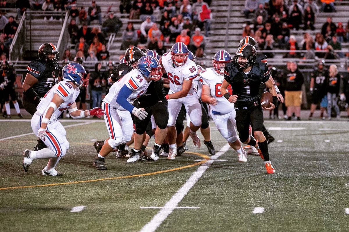 RoccoFrye's tweet photo. You’re either predator or prey! 2nd strip tackle of the season. @HHHuskiesFB @HHHS_Sports https://t.co/OjdWXNQtPv