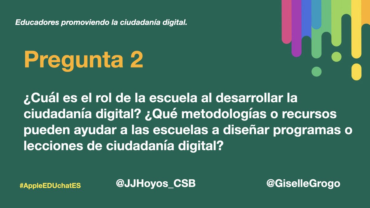 LearningDC_'s tweet photo. R2: La escuela debe modelar la ciudadanía digital en toda la comunidad y todas sus actividades. Un buen encuadre puede ser el que ofrece @CommonSenseEd  https://t.co/dPJQbcaFLk #AppleEDUchatES https://t.co/cKdZxjmFFL