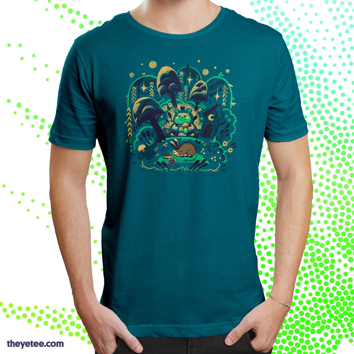 「Spending time with your friends in the s」|The Yetee 🌈のイラスト