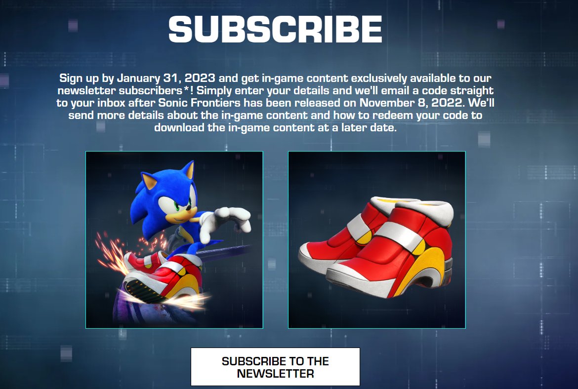 Sonic Frontiers  Official Website