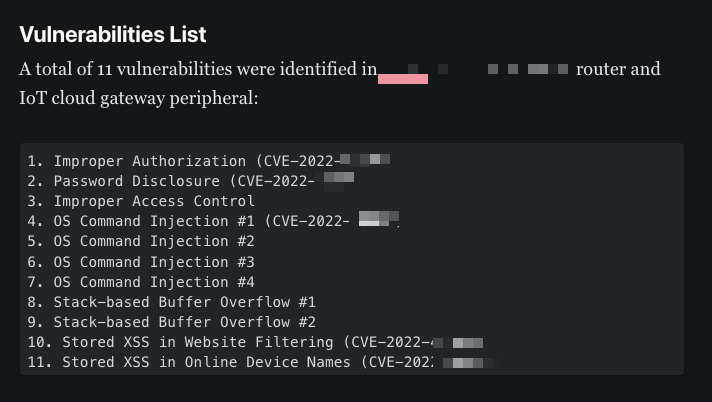olivier_boschko's tweet photo. Made over 7 attempts to contact this vendor over various communication channels. The blog will release in 2 weeks, after 90 days since initial contact. All ~10 CVEs should be reserved by then. I hope this vendor will better handle researchers and disclosure moving forwards. https://t.co/aMopmxooOb