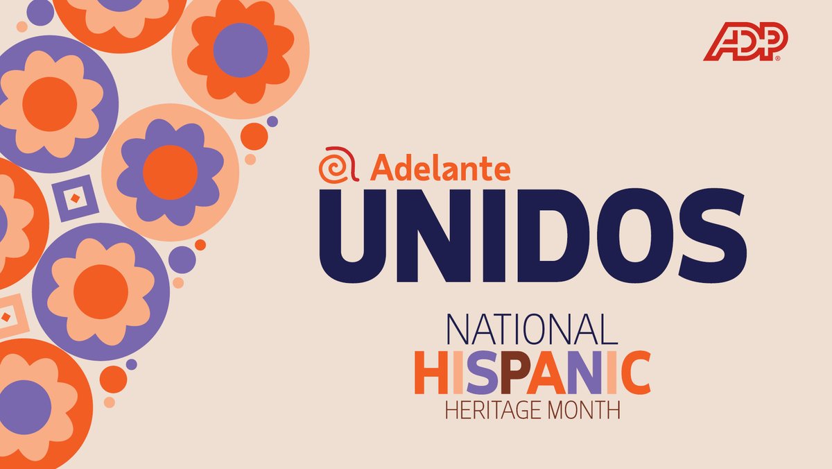 MissEstevess's tweet photo. Happy National Hispanic Heritage Month – a time to come together, amplify the voices of the Hispanic/Latino community, and honor their impact. #ADPLife #AdelanteBRG https://t.co/sJVk8EjTOm https://t.co/7bD8U4H2R9