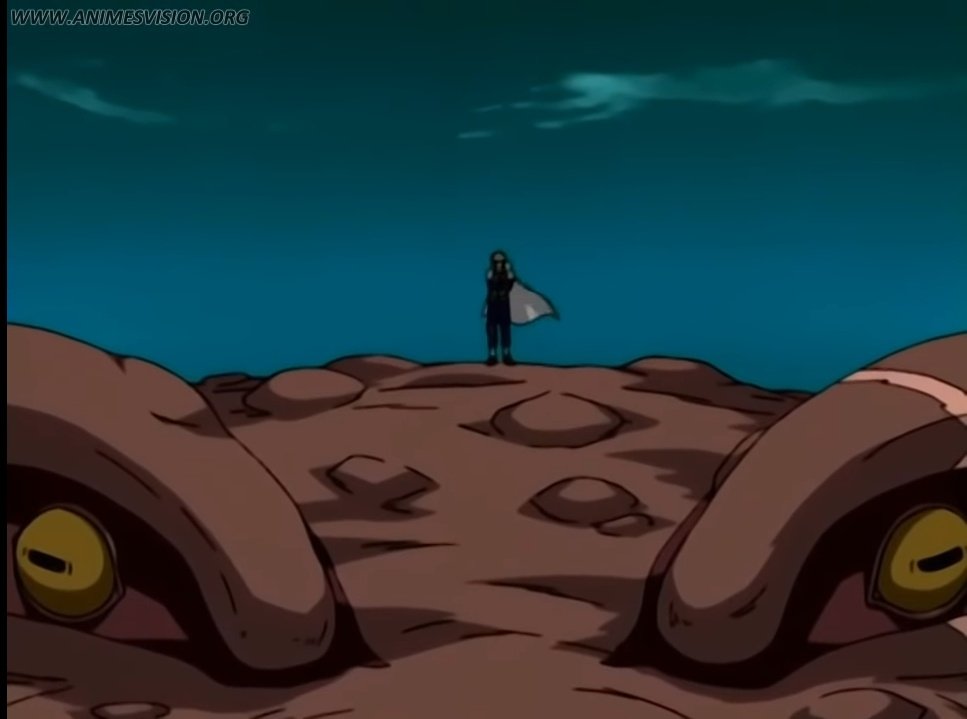 YONDAIME: Olá, Naruto! NARUTO: Como o quarto Hokage sabe o meu