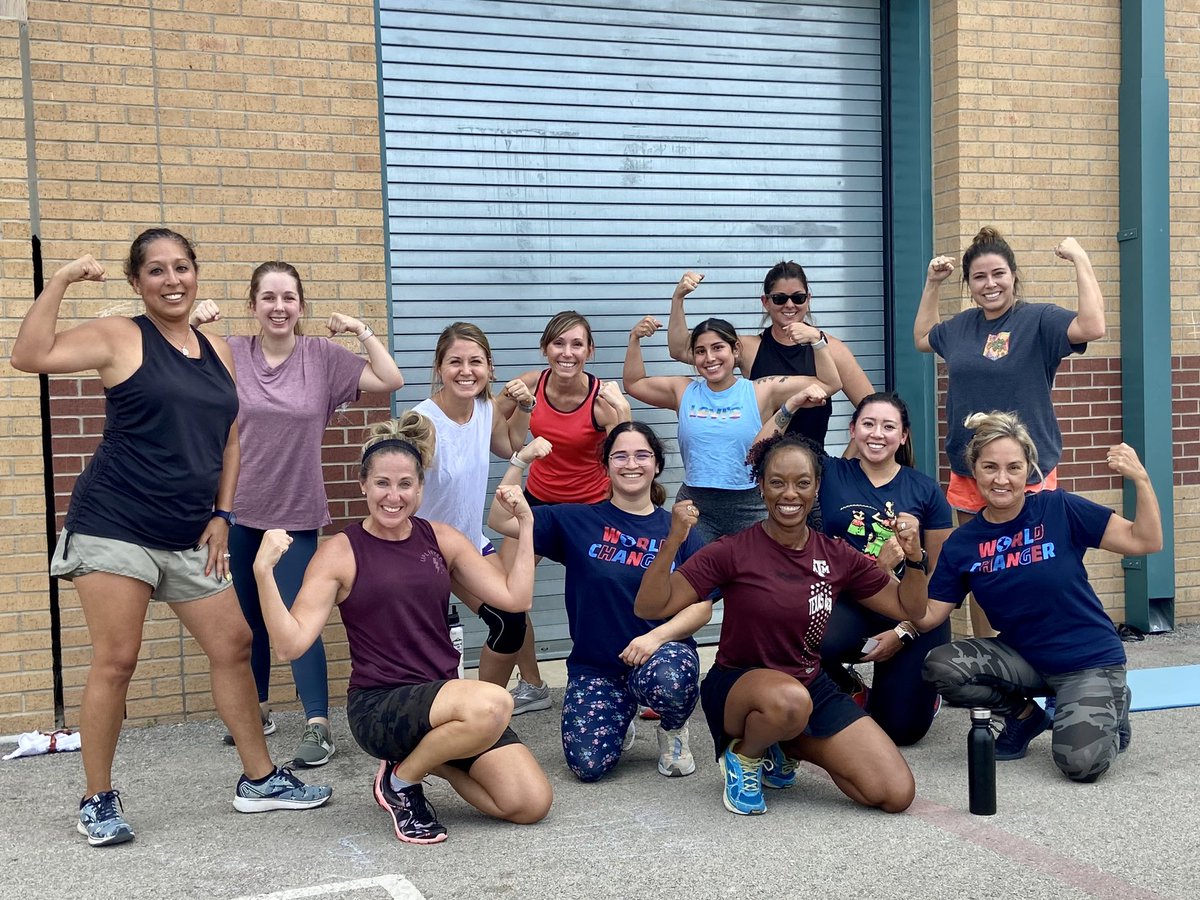 Super proud of these teachers for saying YES to themselves! The school work will be there later…it’s time to kickbox! #TheColeWay