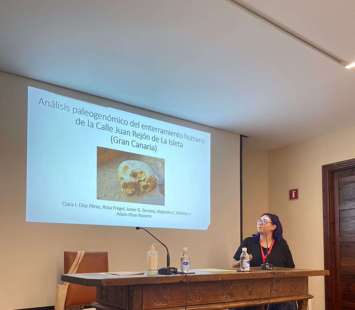 Today I presented the results of the analysis that we made at <a href="/PaleogenomicULL/">Paleogenomics Lab at ULL</a> from the Calle Juan Rejon individual at the #25coloquiohca